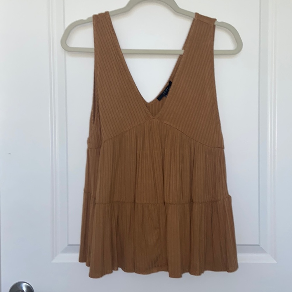 NWT Forever 21 Mustard Yellow Babydoll Tank